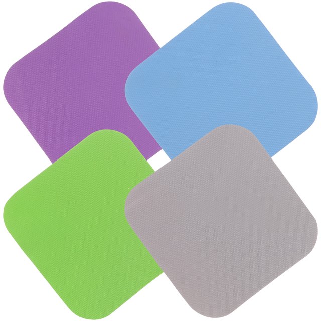 4pcs Jar Gripper Pads Multifunctional Rubber Jar Opener Grippers Kitchen Coaster