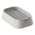 thumbnail image 2 of Gray Double Layer Grass Grower Tray Soilless Planting Kit Wheatgrass Nursery Box Pets Home Gardening Planter In Gray Color, 2 of 7