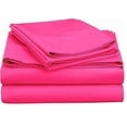 thumbnail image 5 of 300 Thread Count 100% Egyptian Cotton 4-Piece Bed Sheet Set (1 Flat, 1 Fitted Sheet, 2 Pillow Covers) 24 Inches Deep Pocket Solid Pattern, 5 of 5