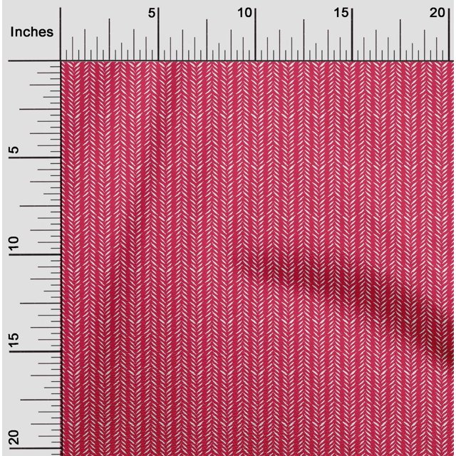 oneOone Viscose Chiffon Fabric Leaves Block Printed Fabric 1 Yard 42 Inch Wide