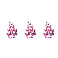 thumbnail image 1 of serony 12Pcs 3D DIY Wall Stickers PVC Kid Room Decal Home Decoration Decor purple 3Set, 1 of 6