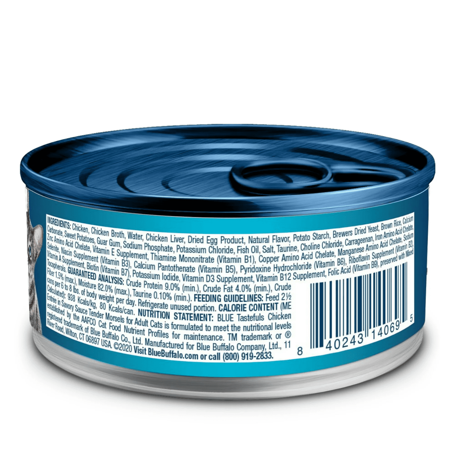 Nourriture Humide pour Chat Adulte Blue Buffalo Tastefuls, Bouchées de Poulet en Sauce