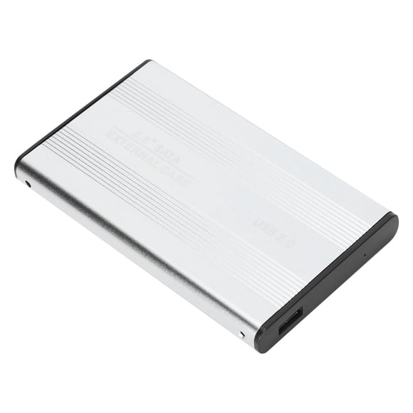 3TB USB2.0 HDD Enclosure Plug Play Aluminum, Fast Transfer Rate, Blue LED Power Indicator, External Data Storage For Laptops And