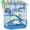 Blue, variant on PawHut 18.5" Hamster Cage with Tube System, Exercise Wheel, Red