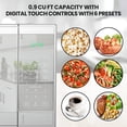thumbnail image 4 of Total Chef 0.9 Cu.ft Countertop Microwave Oven Stainless Steel, 900W, 4 of 5
