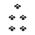 thumbnail image 2 of Decodeary 50pieces Low Maintenance Soft Texture Fabric For Albums And Decorations Realistic Appearance Fiber Wide Application Black 4.5cm 5Set, 2 of 6