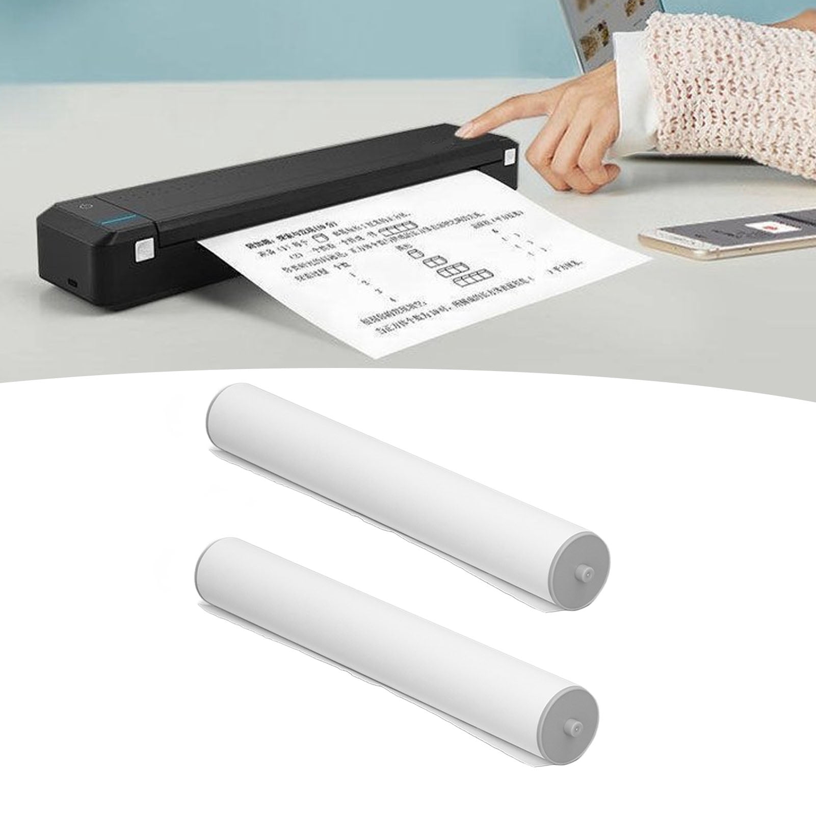 Thermal Printing Paper, Replacement 2 Roll Clear Multifunctional Printer Paper Rolls  for MT800 for Proposals