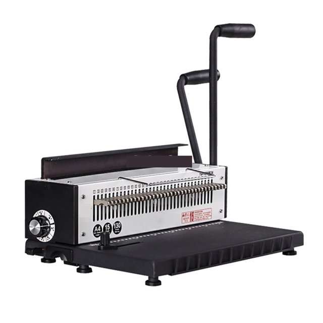 Iron Ring Binding Machine Manual 8-inch A5 Calendar Hanging Punching and Pressing Double Line ,Pinpoint Punching