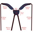 thumbnail image 2 of Golf Bag Strap Replacement Double Shoulder Universal Padded Shoulder Strap Navy, 2 of 8