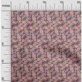 thumbnail image 1 of oneOone Georgette Viscose Fabric Leaves & Floral Block Printed Fabric 1 Yard 42 Inch Wide, 1 of 5