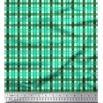 thumbnail image 1 of Soimoi Poly Georgette Fabric Gingham Check Print Fabric by the Yard 52 Inch Wide, 1 of 3