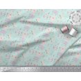 thumbnail image 2 of Soimoi Green Modal Satin Fabric Cupcake Party Print Fabric by Yard 42 Inch Wide, 2 of 5