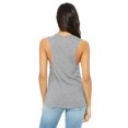 thumbnail image 2 of Bella Canvas Womens Flowy Scoop Blended Muscle Tank, 2XL, Athletic Heather, 2 of 3