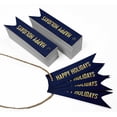 thumbnail image 3 of Inkdotpot Real Gold Foil Happy Holiday Tags Favor Hang Paper Tags 100 Pieces, 3 of 6