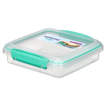 Sistema Sandwich Box To Go Lunch Box, 450 mL, Colour May Vary, 1 Pack