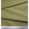 thumbnail image 2 of Soimoi Brown Poly Georgette Fabric Diamond Geometric Print Sewing Fabric Yard 52 Inch Wide, 2 of 5
