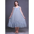 thumbnail image 4 of Bimba Bleu Lavande7 Chemises de Nuit en Coton à Imprimé Marguerites pour Femmes Robe Sans Manches Tenue de Nuit Robe Maxi XX-Grand, 4 of 6