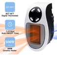 thumbnail image 2 of 500 Watts Ceramic Fan Heater Mini Fan Heater Economical Portable Space Heater Plug-in Heater With, 2 of 4
