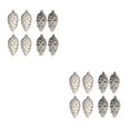 thumbnail image 4 of relayinert 8pieces Tree Decoration Eye-catching Pine Cone Decorations For Festive Champagne Gold 2Set, 4 of 6