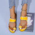 thumbnail image 4 of Women 2025 Casual Adjustable Hook Loop Sandals Summer Open Toe Slides Sandals Flat Sandal, 4 of 5