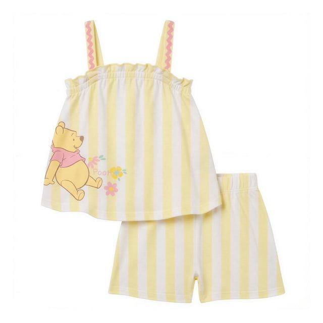 Disney Winnie The Pooh Girls' Top & Shorts Set