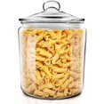 thumbnail image 2 of 1 Gallon Glass Jar, Glass Cookie Jars with Airtight Lids, Canister Sets for Kitchen Counter, Large Food Storage Containers for Pantry, Flour, Sugar, Cookies, Send 15 Food Storage Bags, 2 of 7