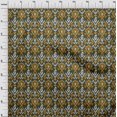 thumbnail image 3 of oneOone Tissu Georgette Viscose Rayé & Paisley Ikat Imprimé Tissu BTY 42 Pouces de Large, 3 of 4