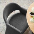 thumbnail image 4 of Modway Talia Fauteuil de Salle à Manger Rembourré en Tissu, Charbon, 4 of 9