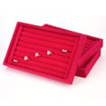 thumbnail image 4 of Velvet Jewelry Box 7 Slots,  Earring Studs Tray Showcase Earrings Display Jewelry Organizer Display Box Cufflinks Storage Tray Case Holder Organizer, 4 of 8