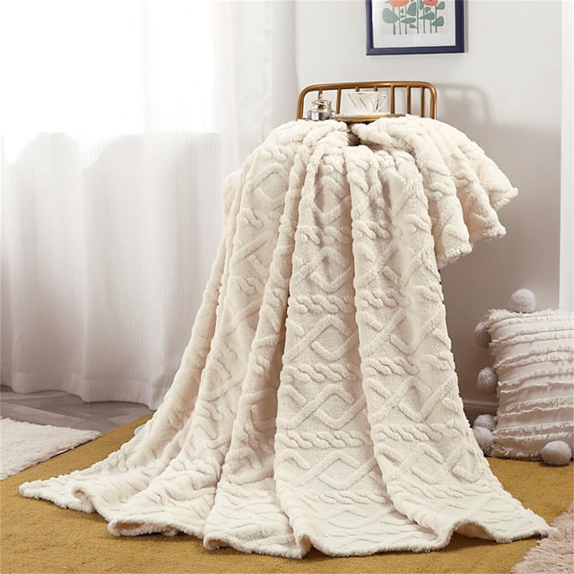 Fankiway 120*200Cm Super Soft Warm Solid Warm Micro Plush Fleece Blanket Throw Rug Sofa Bedding Blanket Throws for Sofa Soft Blankets and Throws Clearance