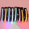 thumbnail image 4 of Pet Dog Puppy Nylon Glow in the Dark Collar LED Light Soft Adjustable Neck Strap, 4 of 8