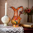 thumbnail image 4 of Turkish Ceramic Snapdragon Vase - Handmade 25 cm Traditional Style Decorative Pitcher - Multicolor Glazed Home Accent or Unique Gift Idea, 4 of 5
