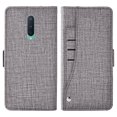 thumbnail image 4 of OnePlus 8 Case, iCoverCase Genuine Leather Wallet Case Slim Fit Folio Book Design with Stand and Card Slots Flip Case Cover for OnePlus 8 (Gray), 4 of 5