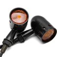 thumbnail image 2 of Krator 2pcs Black Motorcycle Turn Signals Blinkers Lights Compatible with Vespa Sport Sprint Rally Primavera Grande, 2 of 6