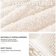 thumbnail image 3 of Eastvita Beige Queen Size Princess Bed Frame with LED Headboard/Storage Drawers - Adjustable Boucle Platform Bed for Girls/No Box Spring Needed, 3 of 7