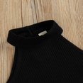 thumbnail image 4 of Débardeur Sans Manches à Col Roulé en Tricot pour Bébé Fille Short en Cuir PU, 4 of 6