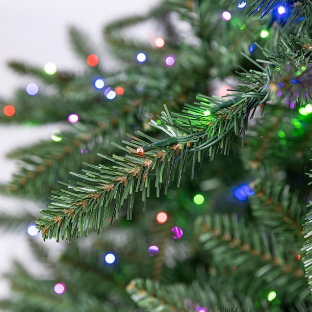 Holiday Time Milford Index 7.5' Pre-Lit Regular Full Quick Set