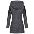 thumbnail image 3 of LSLJS Manteau Ajusté Chaud pour Femmes, Manteau Épais, Manteau d'Hiver, Manteau à Capuche avec Fermeture Éclair, 3 of 3