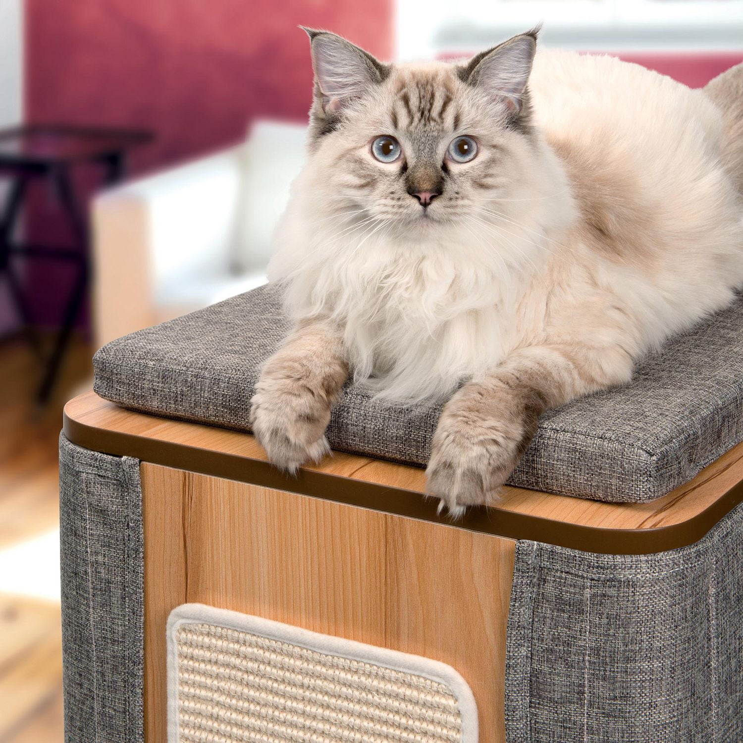 Catit Vesper Cubo Tower Cat Furniture, Stone