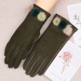 thumbnail image 2 of Driving Gloves Fashion Grid Design Winter Gloves Touch Screen Gloves for Ladies, 2 of 10