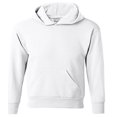 thumbnail image 1 of Youth Comfortblend Ecosmart Hooded Pullover Fleece, Wht, Medium, 1 of 2