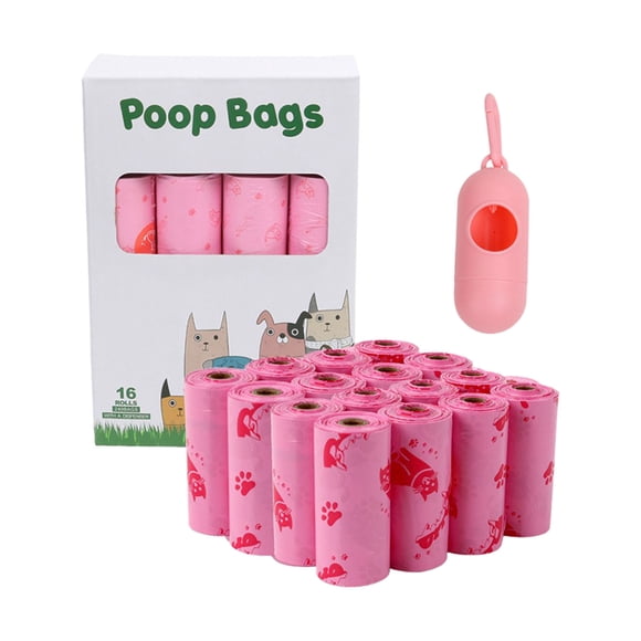 Sacs Biodégradables pour Déchets d'Animaux pour Chiens et Chats, Sacs à Excréments Parfumés pour Usage Intérieur et Extérieur avec Dégradation Rapide du Sol