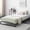 Black, variant on Ourlova Queen Size Bed Frame Low Profile, 6 Inch Heavy Duty Metal Platform Bed Frame with Arched Design, Noise Free Mattress Foundation, No Box Spring Needed, Easy Assembly, Black