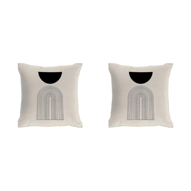 kurtrusly Facile à Nettoyer Coussins Housse pour Toute Pièce Différentes Couleurs Polyester Housse de Coussin Doux Durable W0134-4 2Set