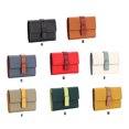 thumbnail image 3 of pitrice Leather Women Purse Rectangular Trifold for Zipper Hasp Stylish Card Holder Photo Folder Wallet Notecase Birthday Gift Red 1Set, 3 of 6