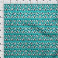 thumbnail image 3 of oneOone Cotton Poplin Fabric Floral & Triangle Block Printed Fabric 1 Yard 42 Inch Wide, 3 of 4