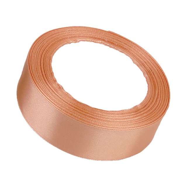 Gift Ribbon Wedding Decorations Clothes Making Supply DIY Craft Accessories Light-weight Polyester Ribbons for Ornaments Ginger Yellow 97