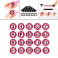 thumbnail image 4 of Maoww Golf Pole Marker Removable Sign Clip Durable for Golfer Gift Giveaways White Round Red, 4 of 5