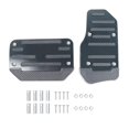 thumbnail image 1 of jinwen 2 Pieces Brake Pedal Covers Set Auto Interior Accessories Automotive Generic Black, 1 of 9
