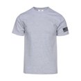 thumbnail image 1 of Gravity Threads T-Shirt à Manches Drapeau des États-Unis pour Hommes - Gris Chiné - Petit, 1 of 2